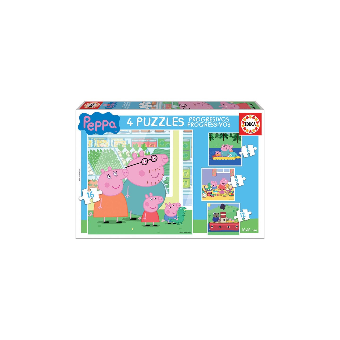 PUZZLE PROGESIVO PEPA PIG EDUCA 15918