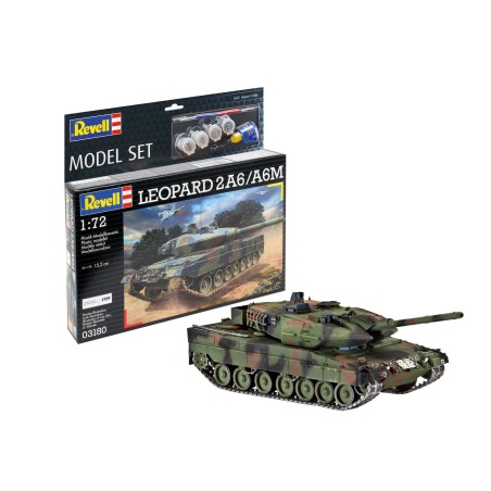 KIT CON PINTURAS LEOPARD 2A6/A6M REVELL 63180 ESCALA 1/72