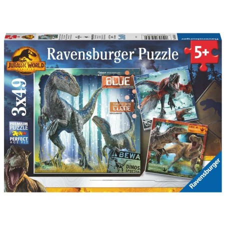 PUZZLE JURASSIC WORLD DOMIN 3X49 RAVENSBURGUER 056569