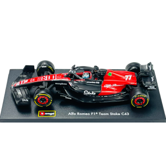 F1 ALFA ROMEO VALTERI BOTTAS 2023" BBURAGO 38086 ESCALA 1/43"