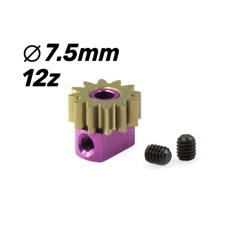 PIÑON EXTRAIBLE 12D M50 7,5mm SCALEAUTO SC1072E75