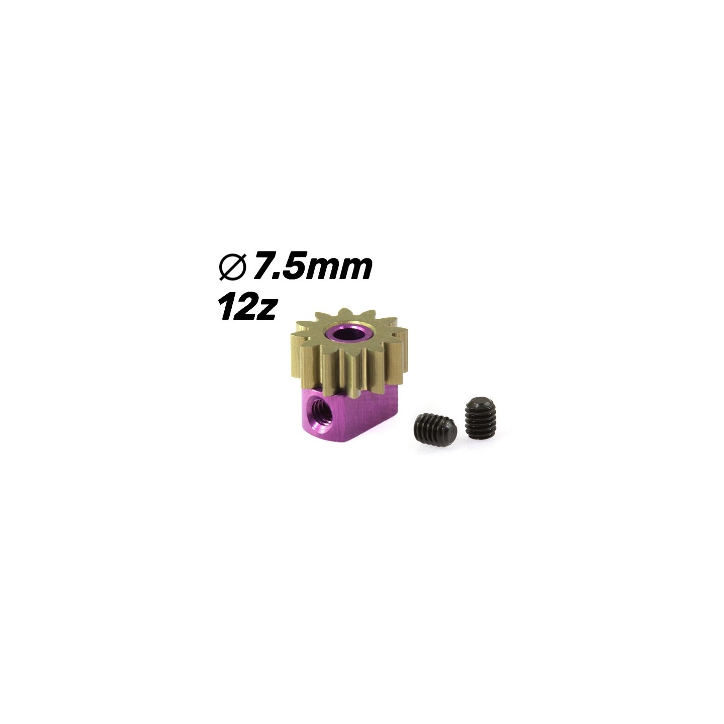 PIÑON EXTRAIBLE 12D M50 7,5mm SCALEAUTO SC1072E75