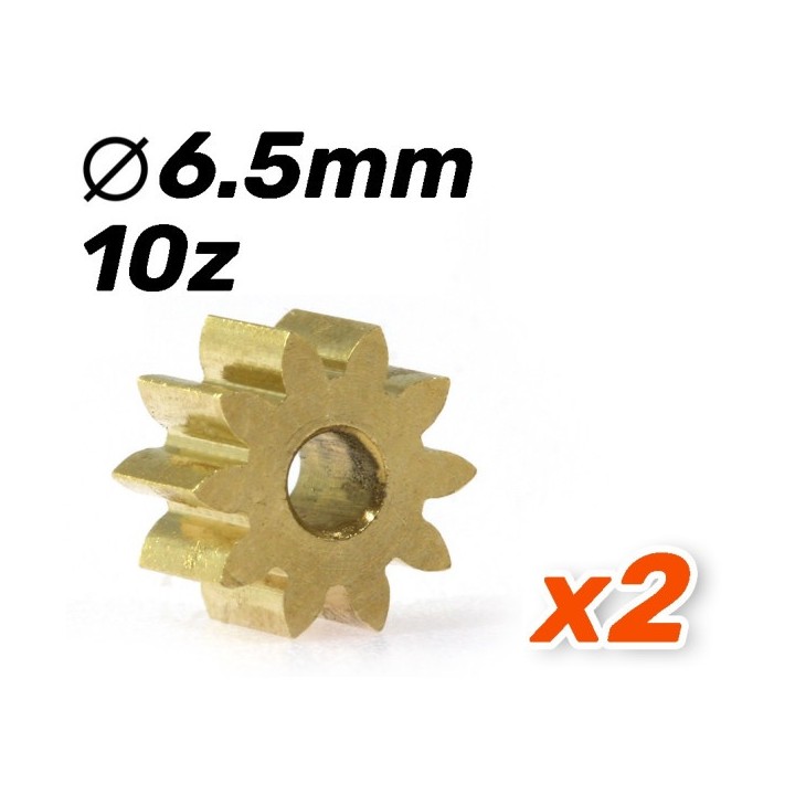 PIÑON ERGAL 10D 6,5mm PARA EJE DE 2mm SCALEAUTO SC1093E65
