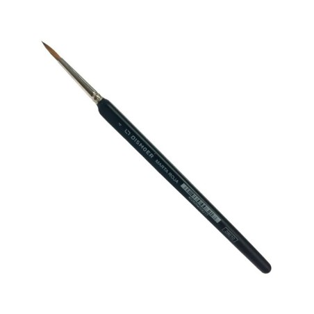 PINCEL MARTA ROJA MANGO TRIANGULAR Nº4