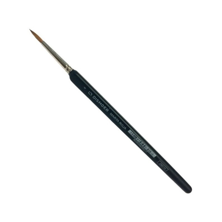 PINCEL MARTA ROJA MANGO TRIANGULAR Nº4