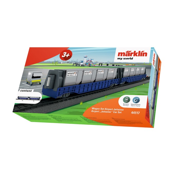 VAGONES MERCANCIAS AEROPUERTO MARKLIN MY WORLD 44117