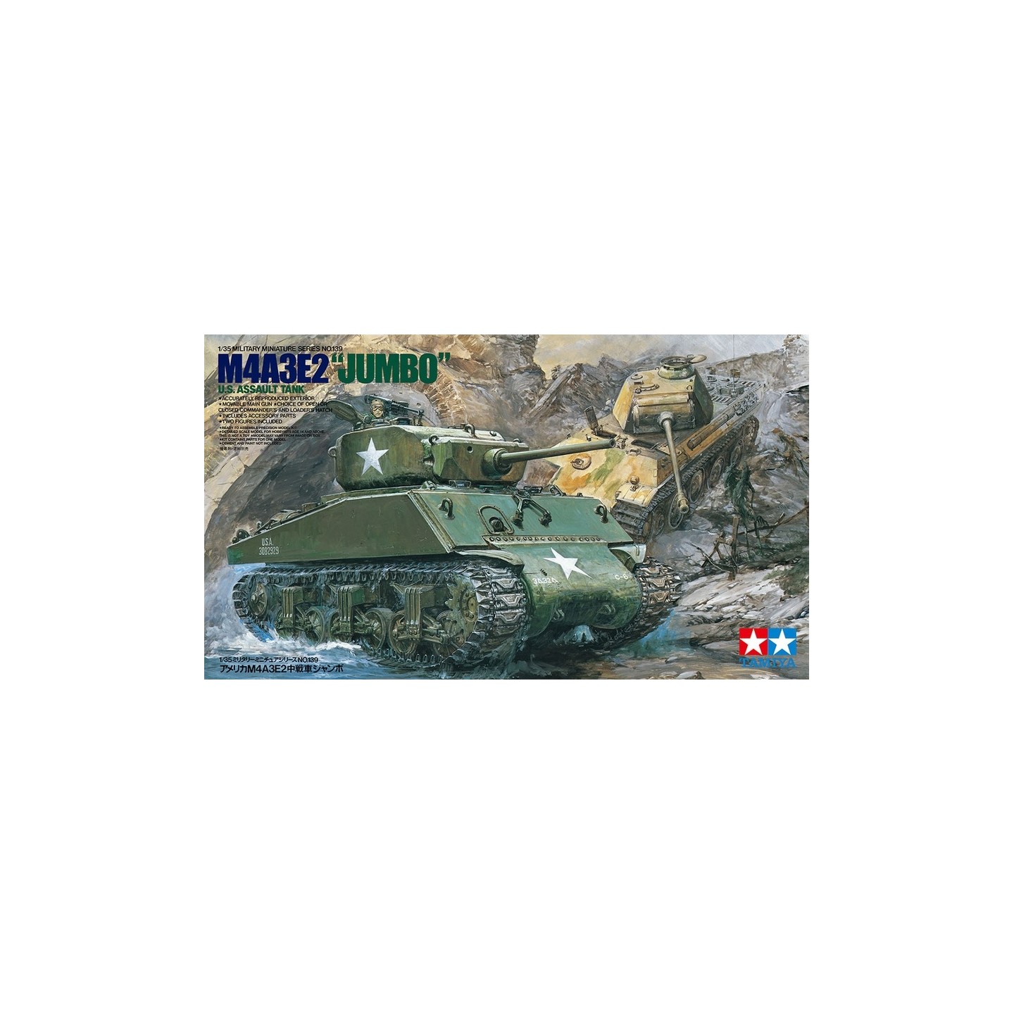 U.S. M4A3E2 JUMBO" TAMIYA 35139 ESCALA 1/35"