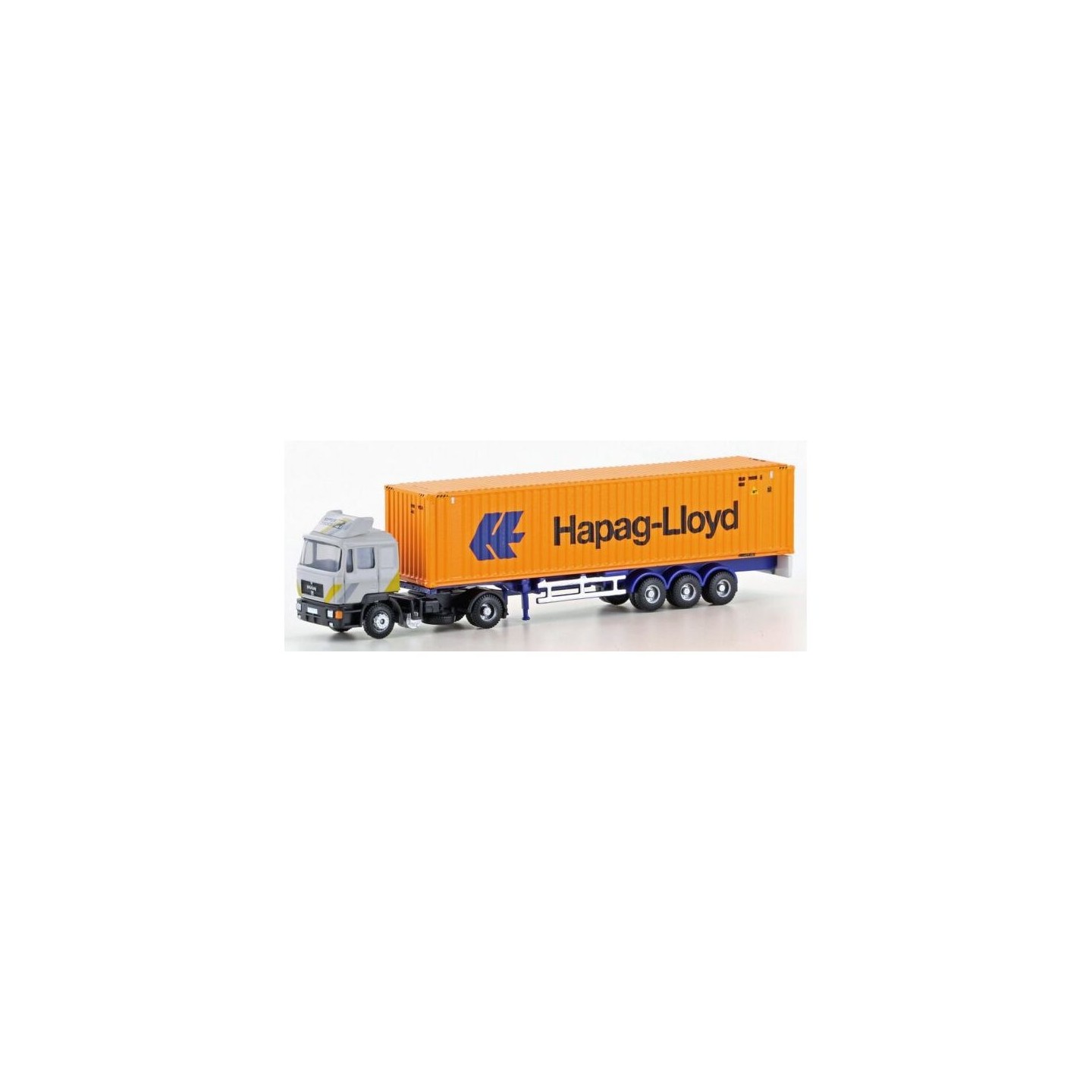 TRAILER MAN F 90 CON CONTENEDOR 40´ HAPAG-LLOYD MFTRAIN LC4068 ESCALA N