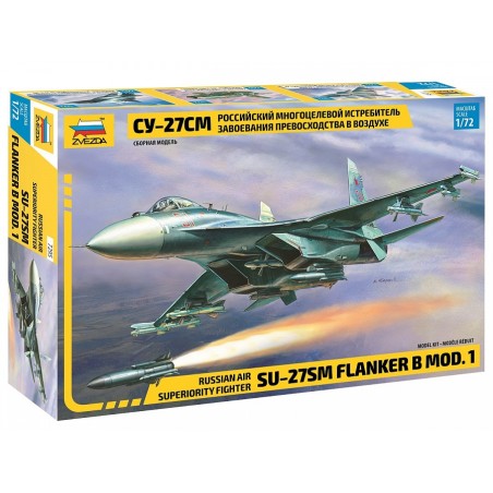 SU-27SM FLANKER B MOD.1 ZVEZDA 9017 ESCALA 1/72