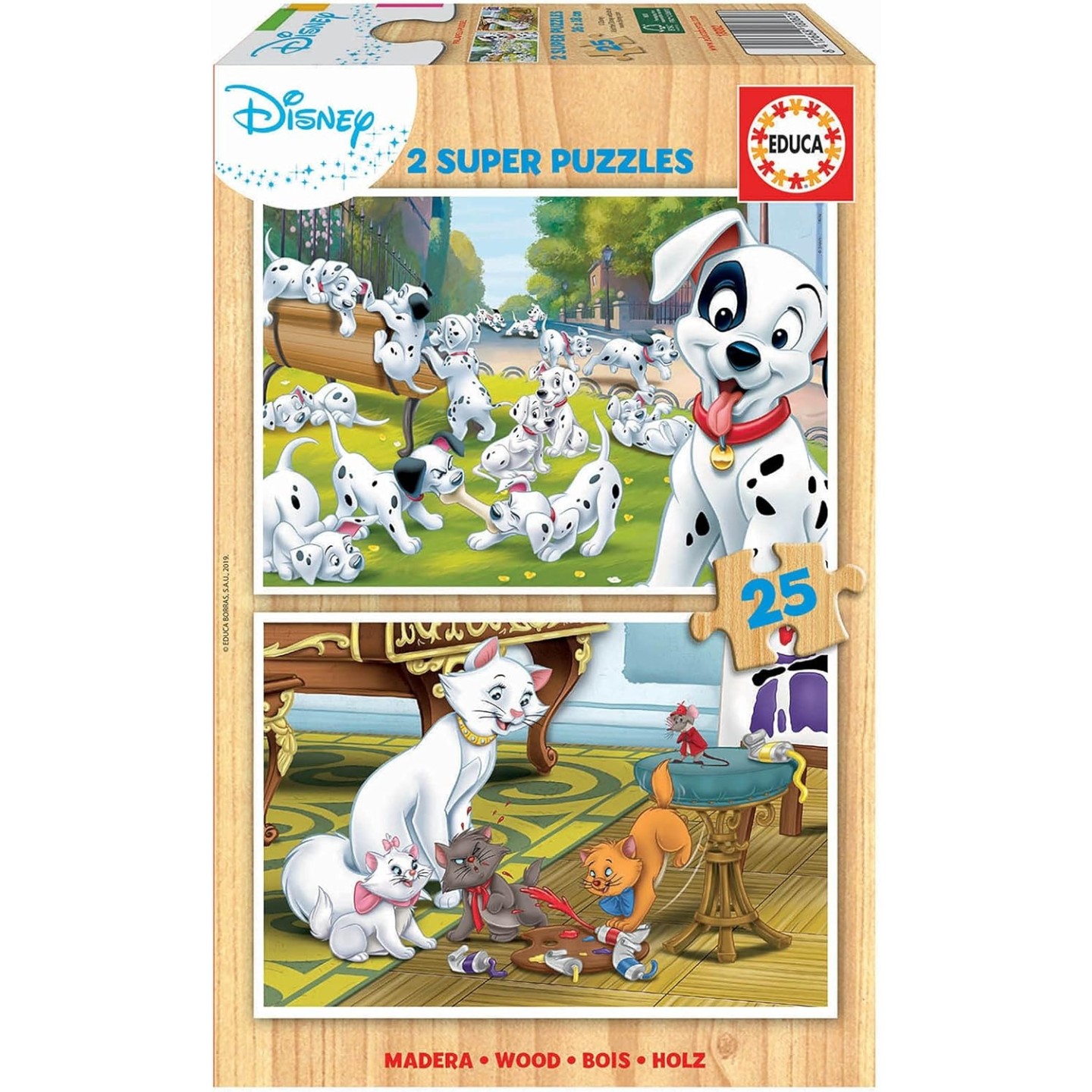PUZZLE DISNEY ANIMALES 2X25 EDUCA18082