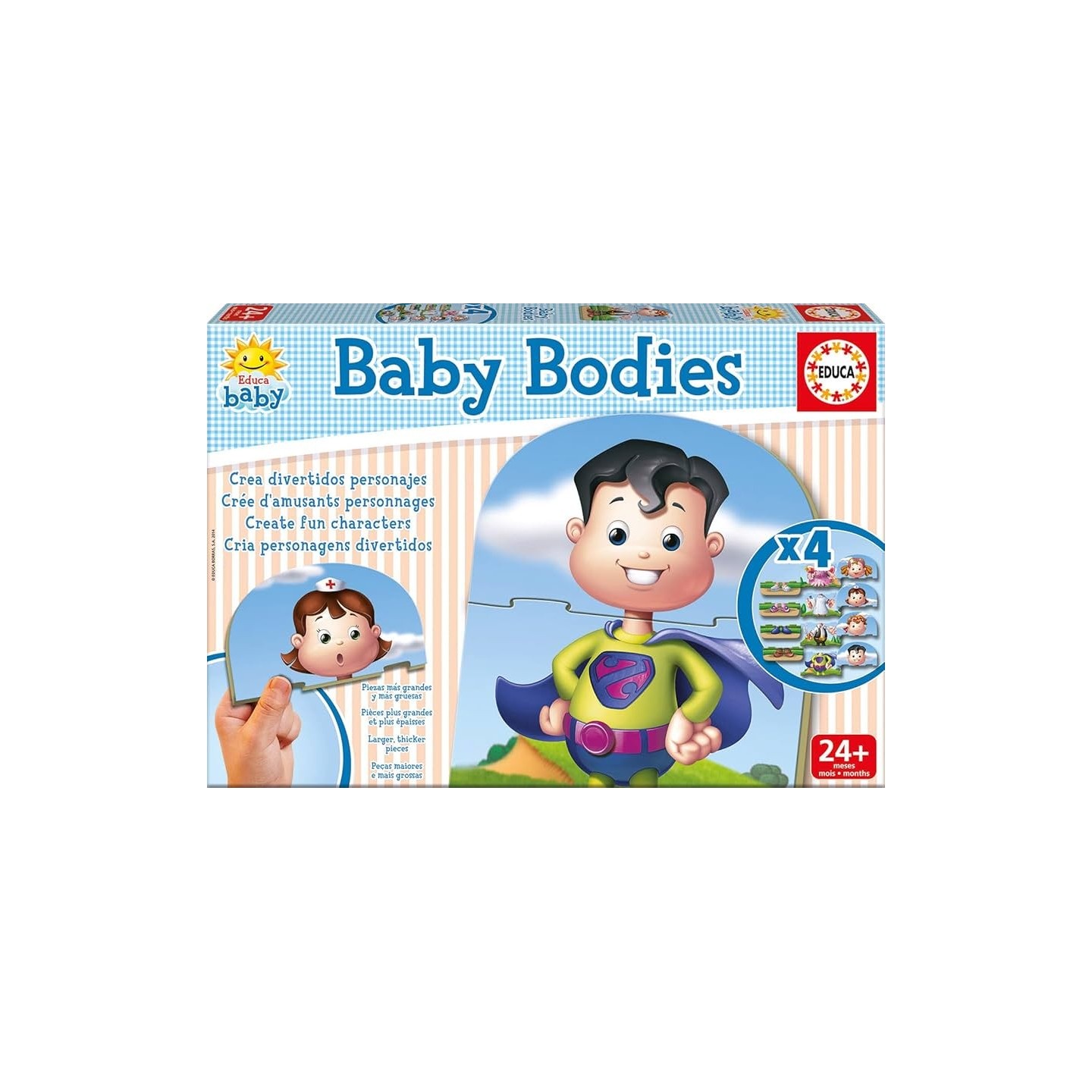 PUZZLES BABY BODIES EDUCA 16222