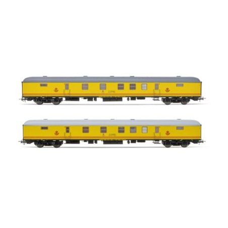 SET 2 FURGONES CORREOS RENFE DGDC-3000 ELECTROTREN HE4014 ESCALA H0