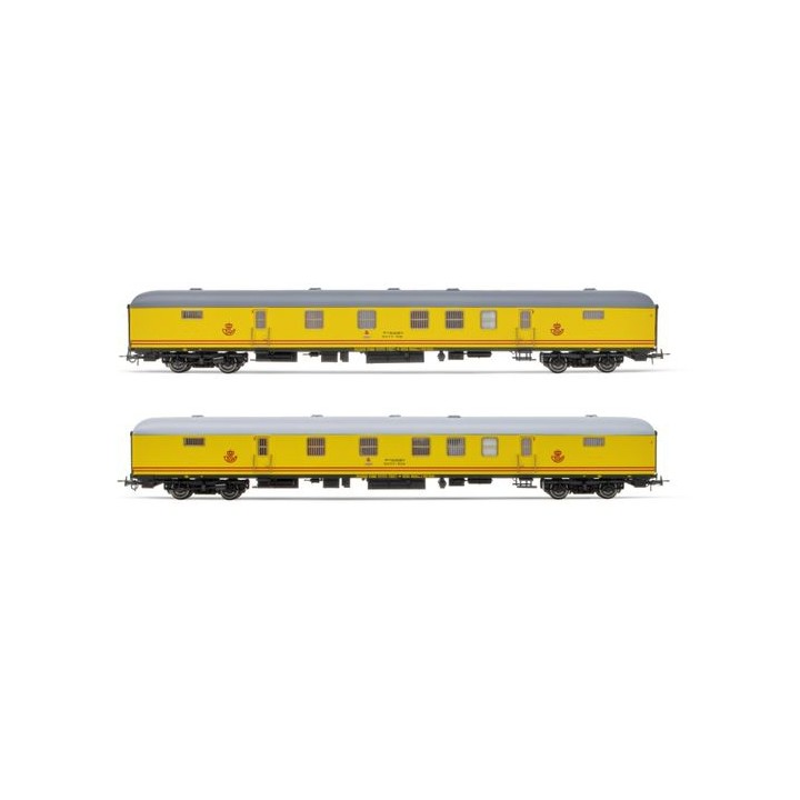 SET 2 FURGONES CORREOS RENFE DGDC-3000 ELECTROTREN HE4014 ESCALA H0