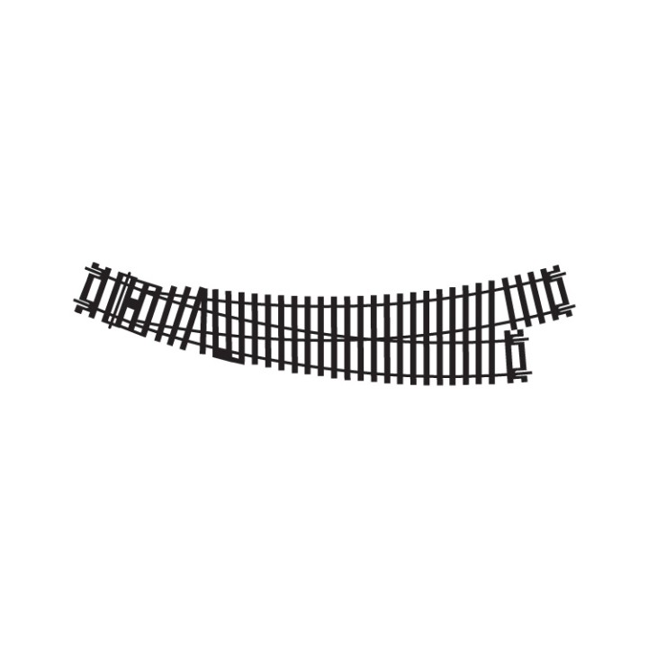 DESVIO CURVO IZQUIERDA MANUAL HORNBY R8074 ESCALA  H0
