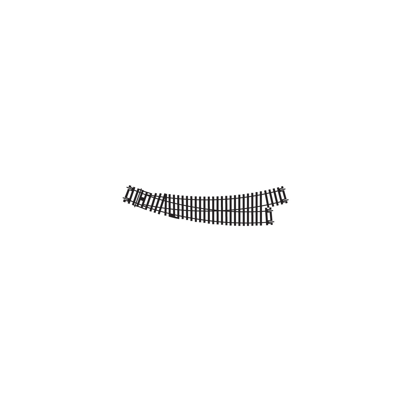 DESVIO CURVO IZQUIERDA MANUAL HORNBY R8074 ESCALA  H0