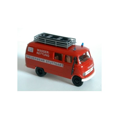 MERCEDES L 316 BOMBEROS WASSERRETTUNG STUTGART BREKINA 36150 ESCALA 1/87