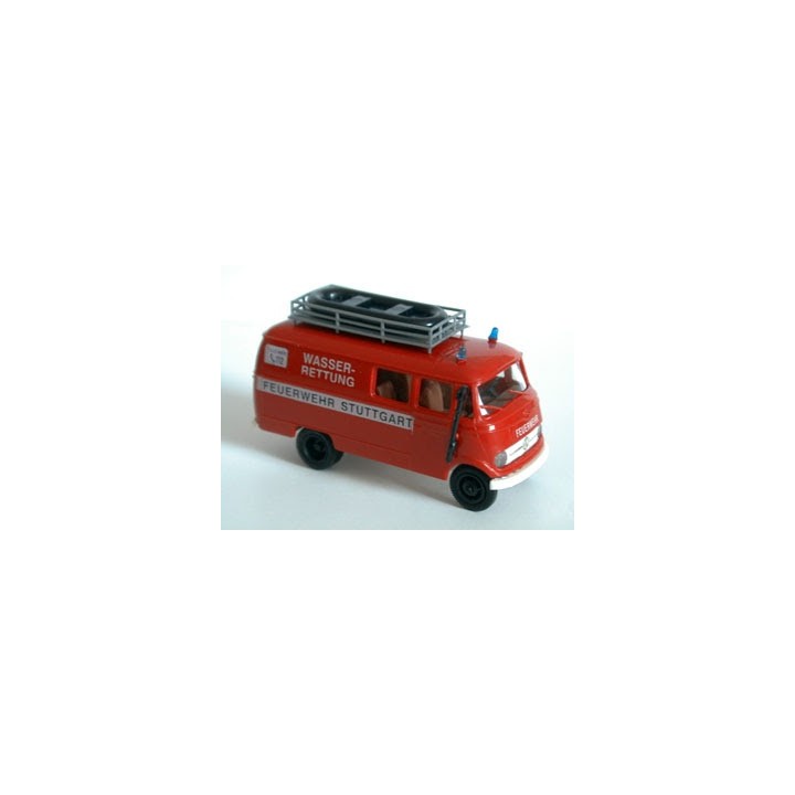 MERCEDES L 316 BOMBEROS WASSERRETTUNG STUTGART BREKINA 36150 ESCALA 1/87