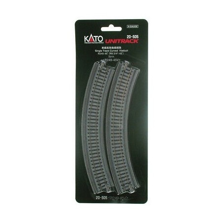 VIA CURVA R 249 45º KATO 20-505 ESCALA N