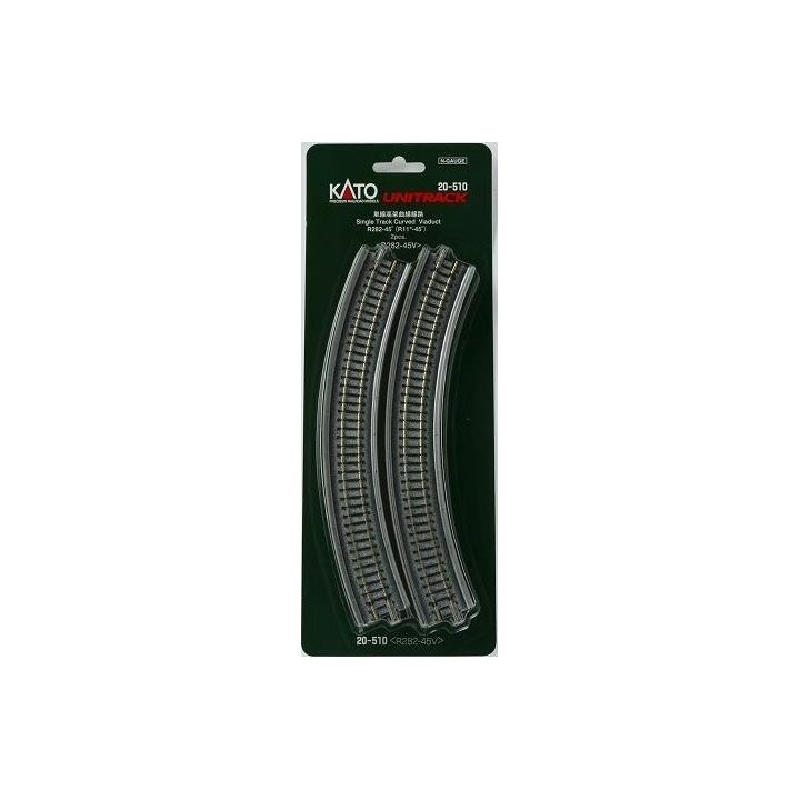 VIA CURVA R 282 mm 45º KATO 20-510 ESCALA N