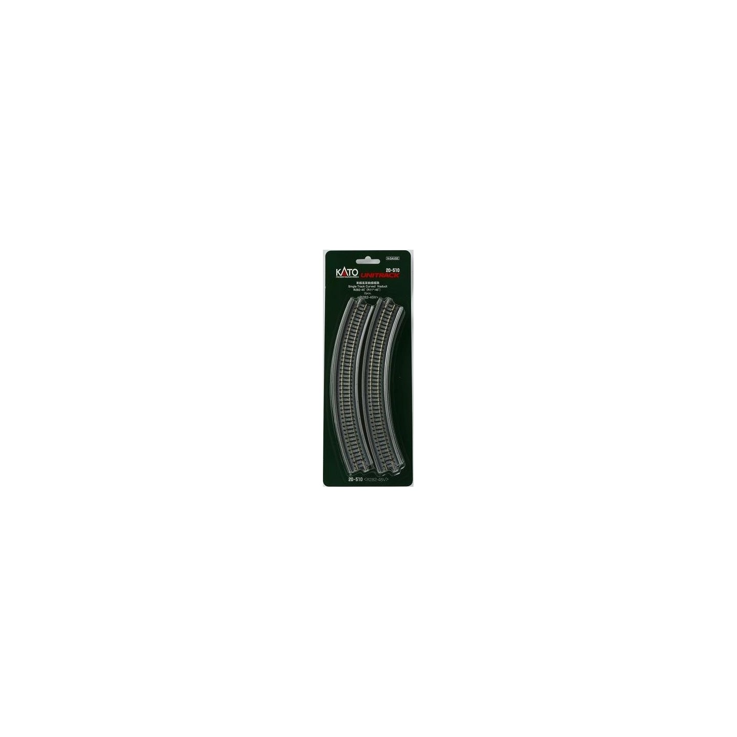 VIA CURVA R 282 mm 45º KATO 20-510 ESCALA N