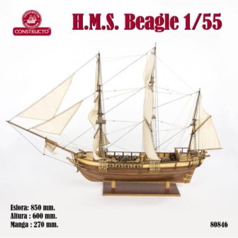 H.M.S. BEAGLES CONSTRUCTO 80846 ESCALA 1/55