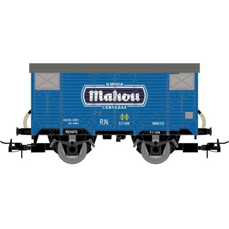 VAGON CERRADO MAHOU" R.N. ELECTROTREN HE6055 ESCALA H0"