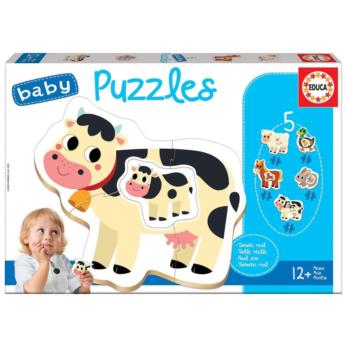 PUZZLE BABY VACA EDUCA 17574