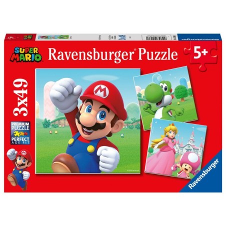 PUZZLE SUPER MARIO 3X49 RAVENSBURGUER 51861