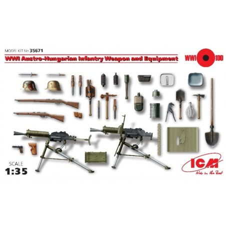 EQUIPO DE INFANTERIA AUSTRO-HUNGARIAN ICM 1/35