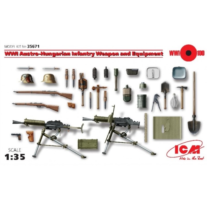 EQUIPO DE INFANTERIA AUSTRO-HUNGARIAN ICM 1/35