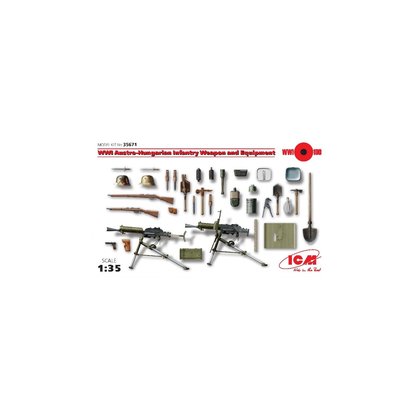 EQUIPO DE INFANTERIA AUSTRO-HUNGARIAN ICM 1/35