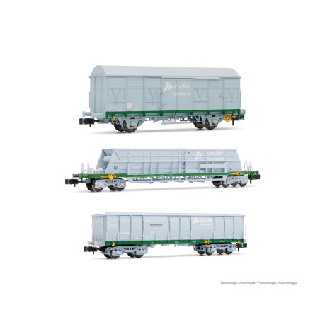 SET 3 VAGONES RENFE CONTRASTE DE BASCULAS· ARNOLD HN6553 ESCALA N"