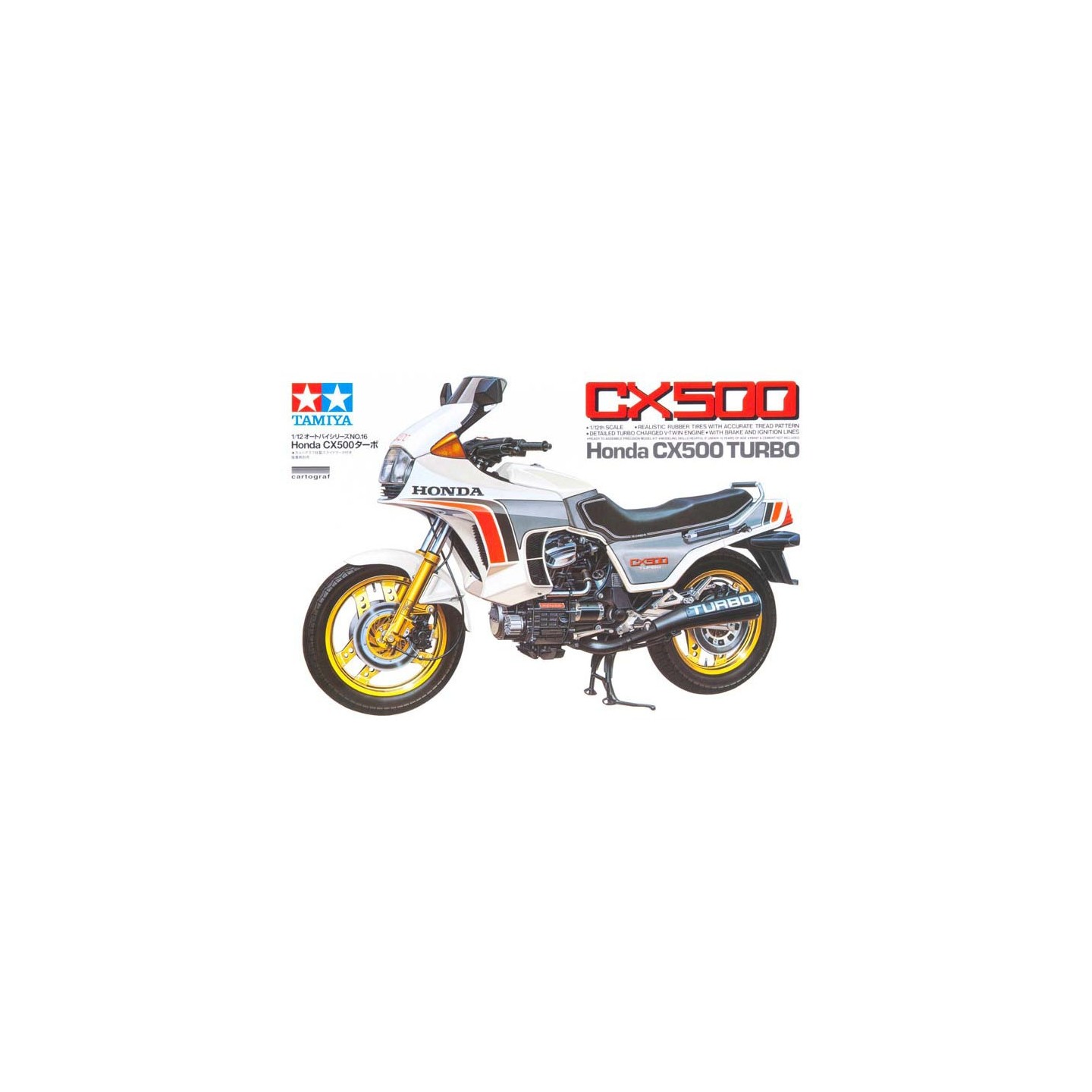 HONDA CX500 TURBO TAMIYA 14016 ESCALA 1/12