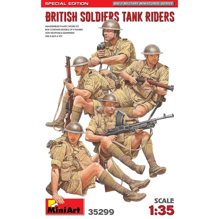 BRITISH SOLDIERS TANK RIDERS MINI ART 1/35