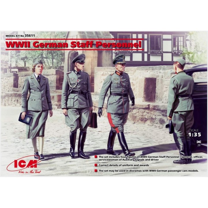 GERMAN STAFF PERSONNEL WWII ICM 1/35