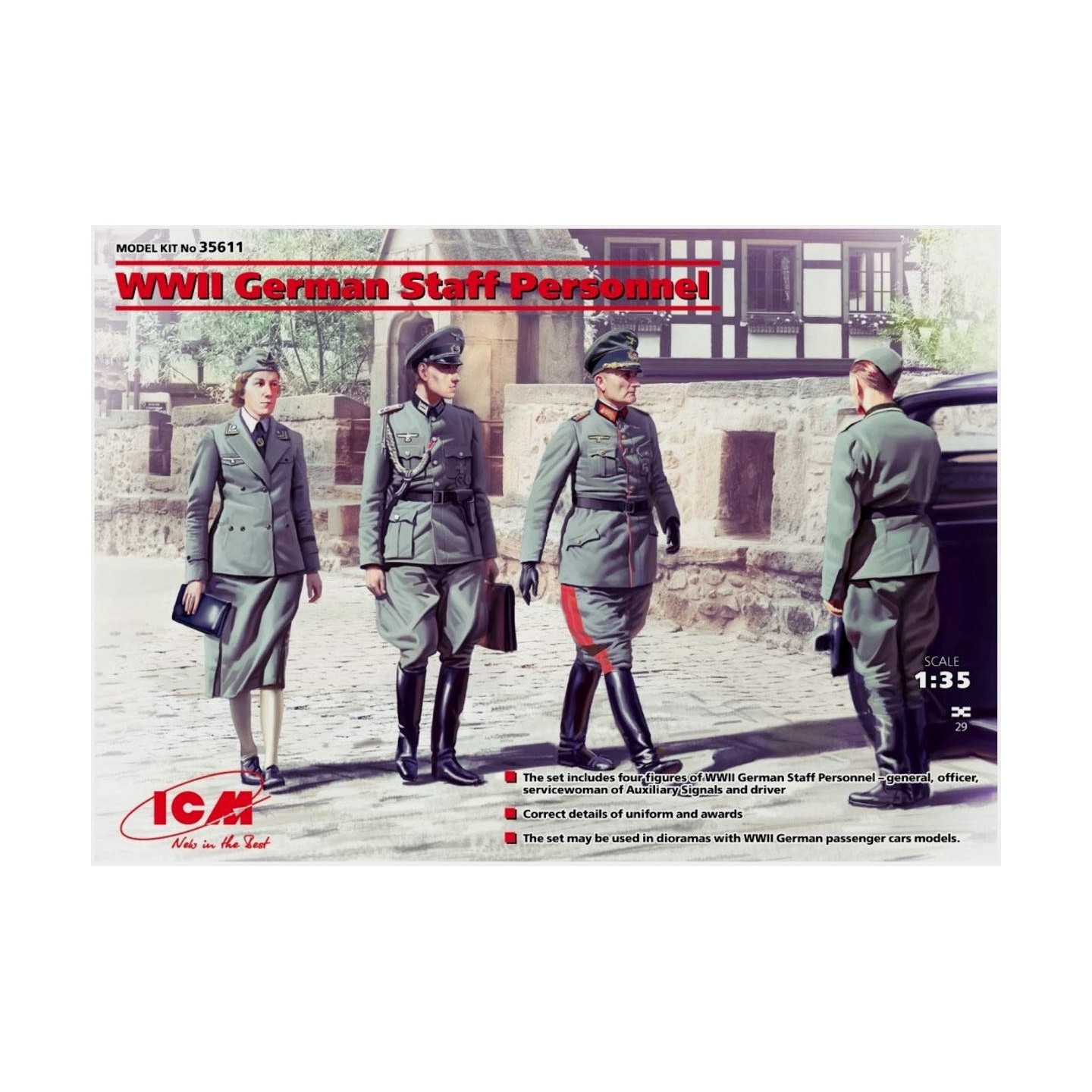 GERMAN STAFF PERSONNEL WWII ICM 1/35