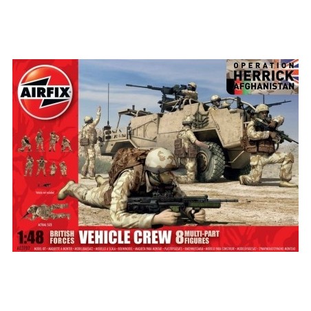 BRITISH FORCES VEHICLE CREW AFGANISTAN AIRFIX 1/48