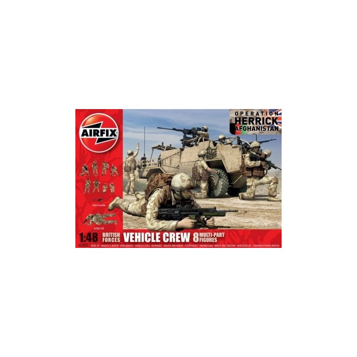 BRITISH FORCES VEHICLE CREW AFGANISTAN AIRFIX 1/48