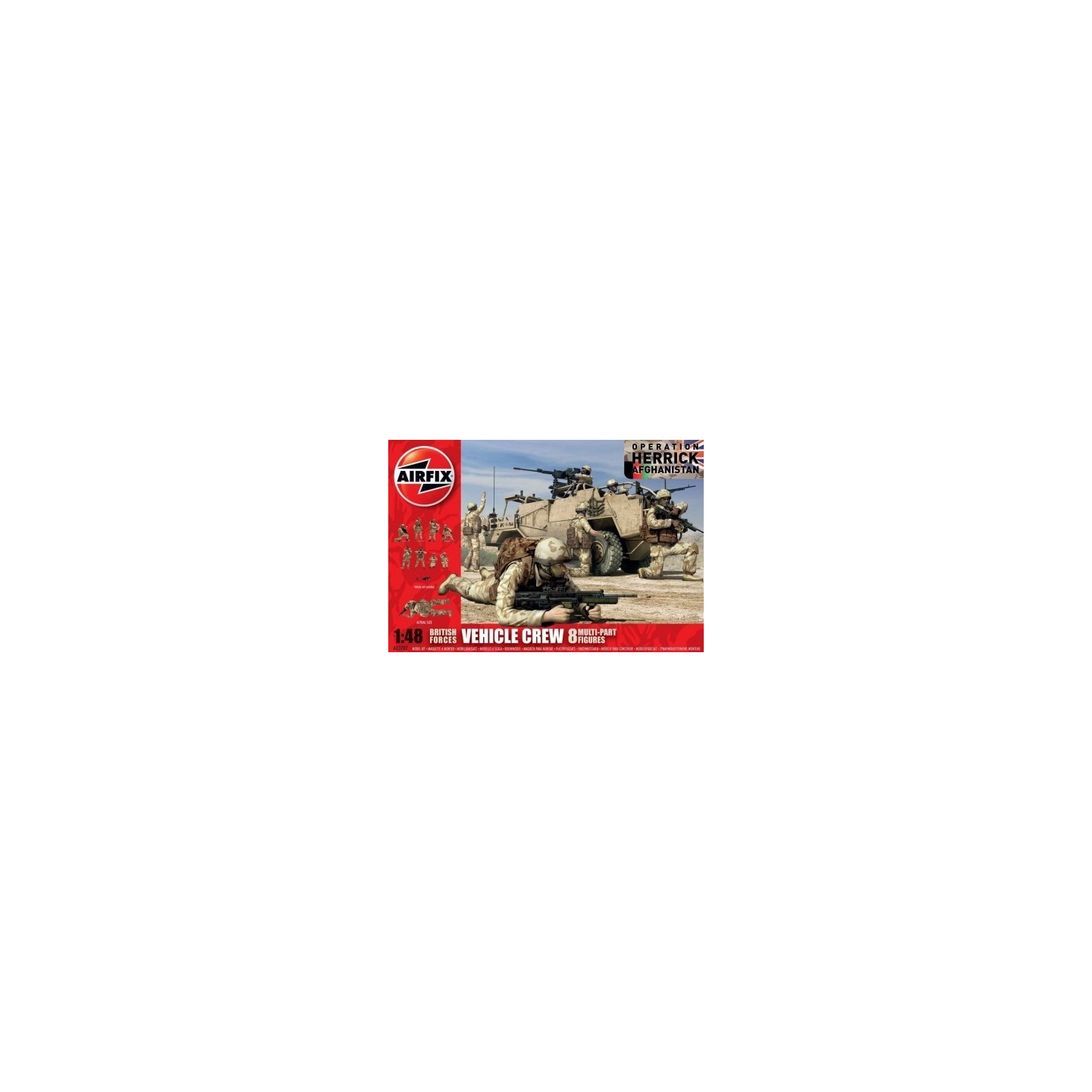 BRITISH FORCES VEHICLE CREW AFGANISTAN AIRFIX 1/48
