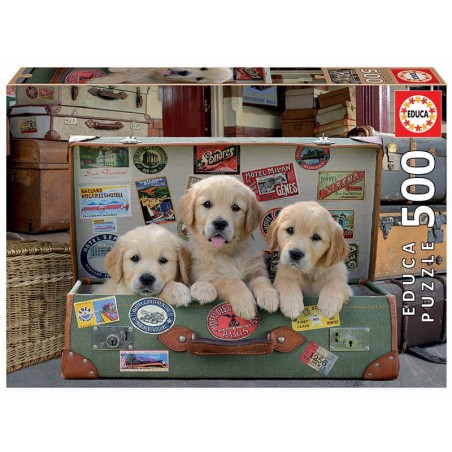 PUZZE CACHORROS EN EL EQUIPAJE 500 EDUCA 17645