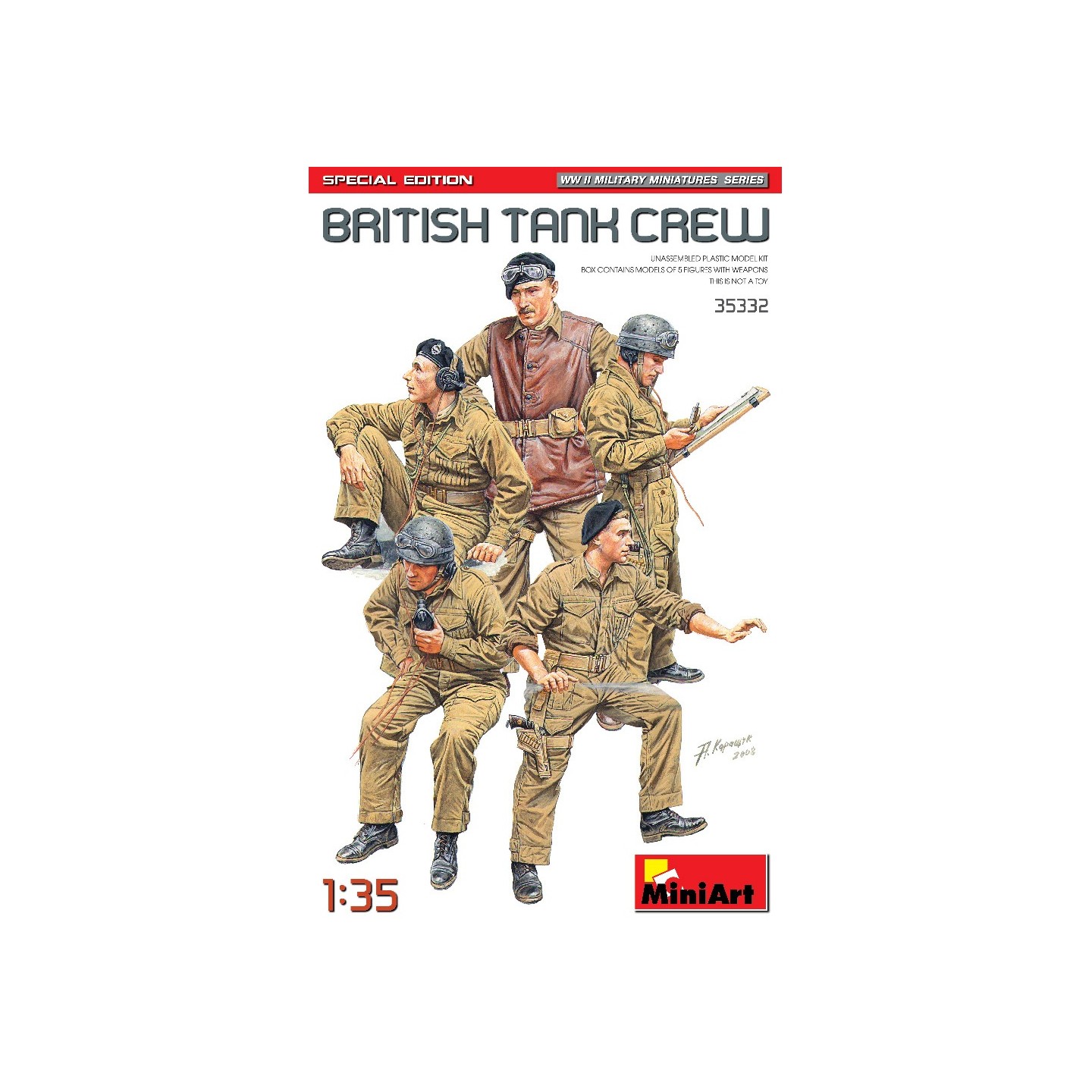 BRITISH TANK CREW MINIART 1/35