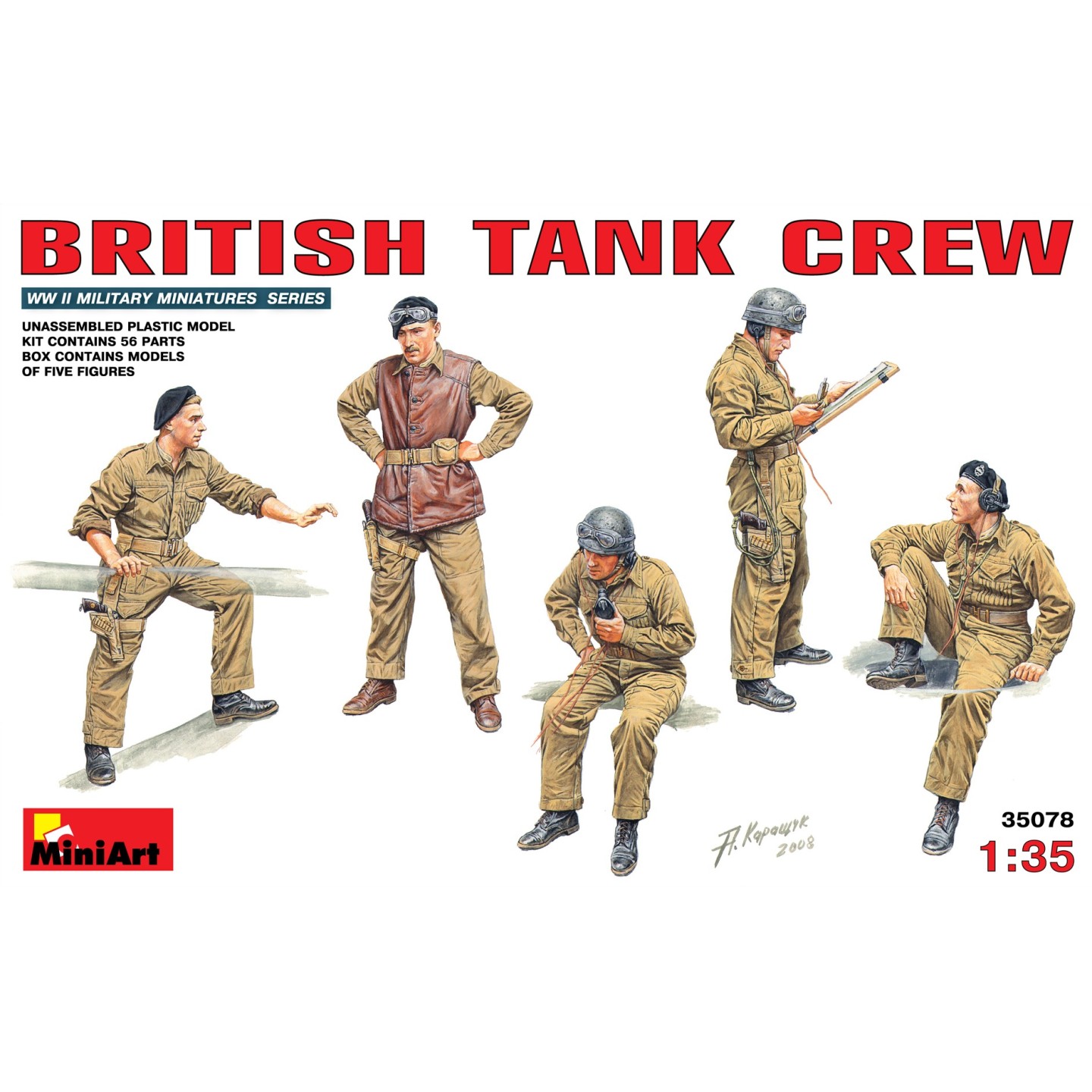 BRITISH TANK CREW MINI ART 1/35
