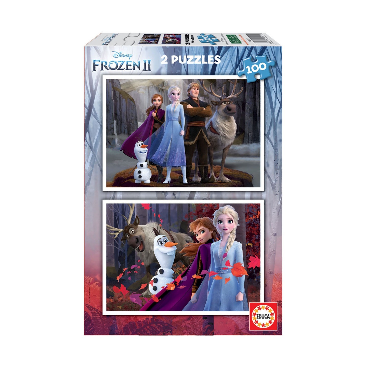 PUZZLE FROZEN II 2X100 EDUCA 18111