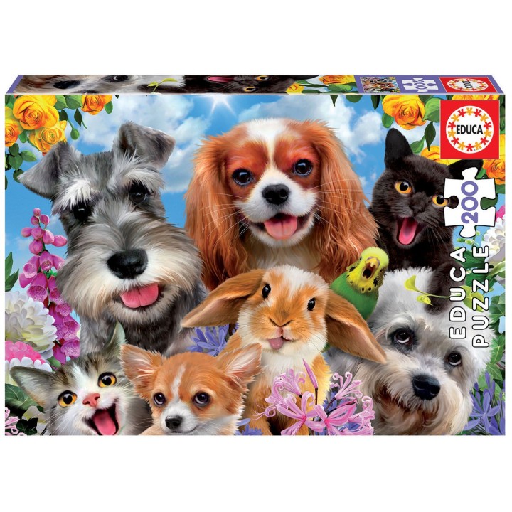 PUZZLE SELFI ANIMALES 200 EDUCA 19293