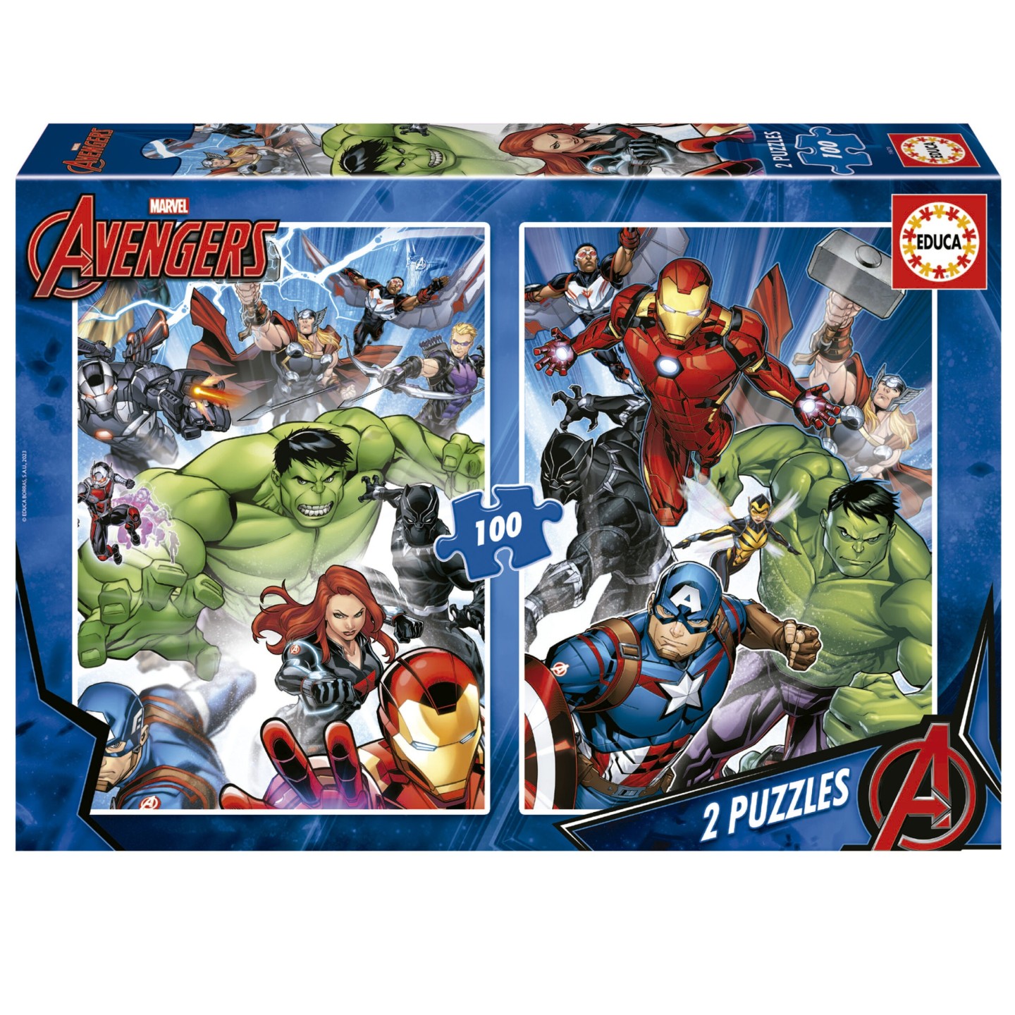 PUZZLE AVENGERS 2X100 EDUCA 19679