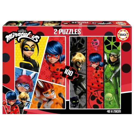 PUZZLE LADYBUG 2X100 EDUCA 19969