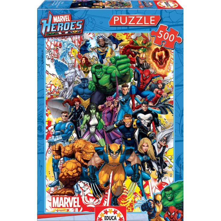 PUZZLE HEROES MARVEL 500 EDUCA 15560