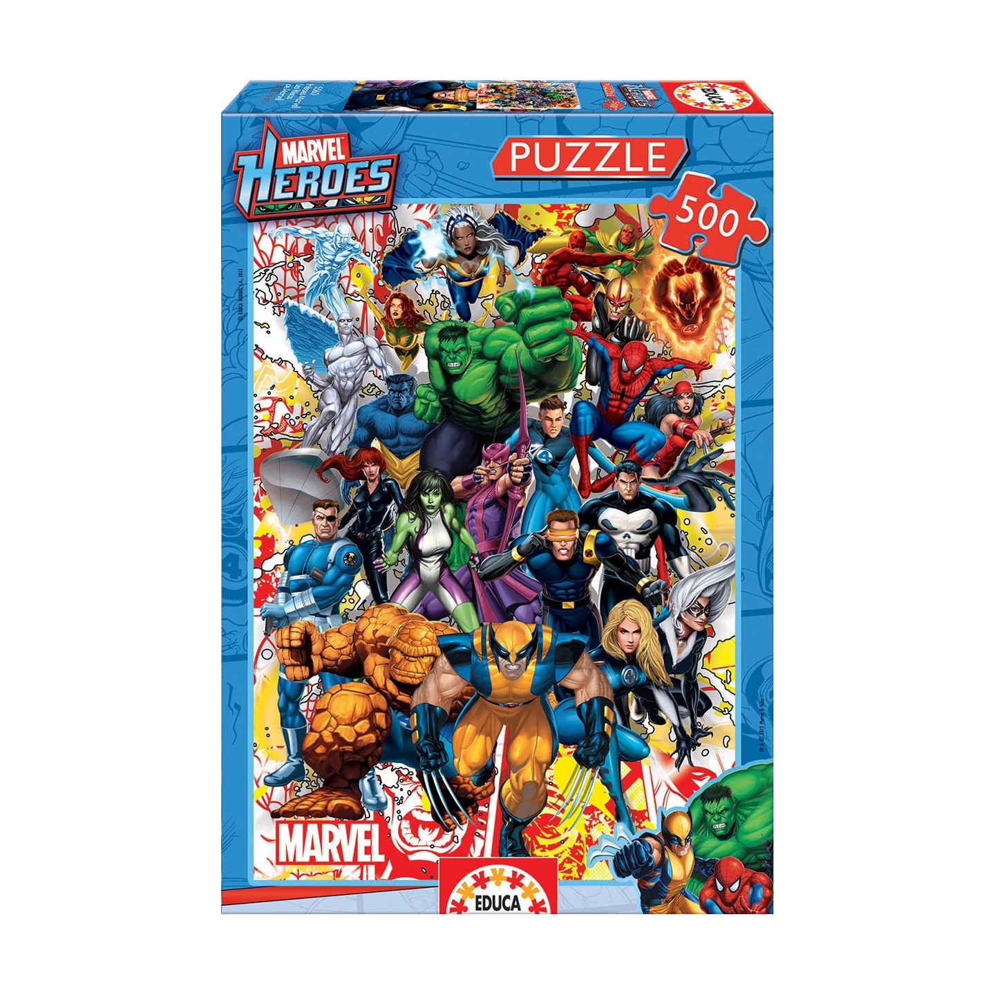 PUZZLE HEROES MARVEL 500 EDUCA 15560