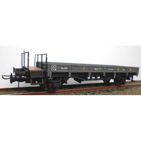 VAGON ABIERTO BAJO BALCON GRIS KTRAIN 0716-E ESCALA H0