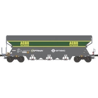 VAGON SILO CEREALES AGRO C/LUZ COLA NME 512690 ESCALA H0